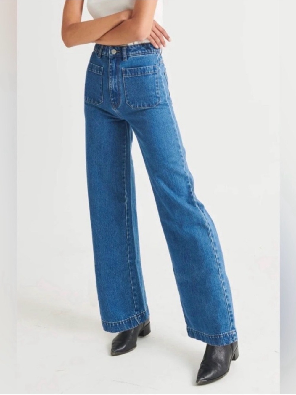 Rolla’s Sailor High Rise Wide Leg Jeans